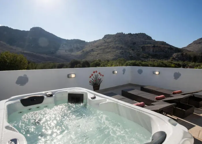 아파트 Stergios View With Jacuzzi 콜림비아